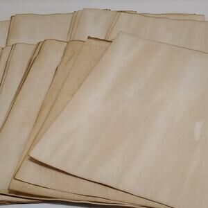 25 Coffee Dyed 8.5"x11" Papers, Hand Dyed Papers, Junk Journal Supply